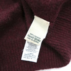 L.L.Bean カシミヤ100% Vネックニット セーター M ボルドー 501184