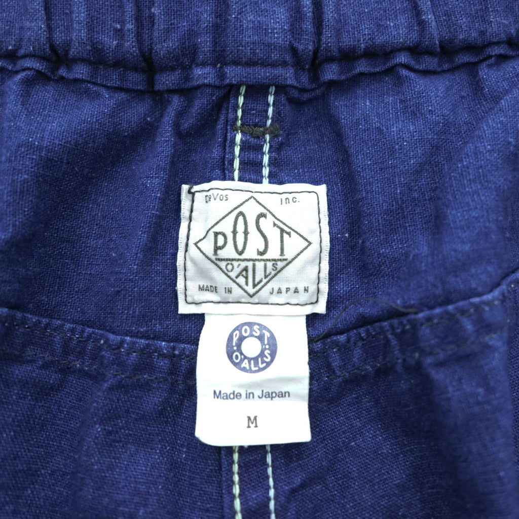 POST OVERALLS 日本製 E-Z Travail Pants イージートラベイルパンツ M ブルー コットン 3318-CLS