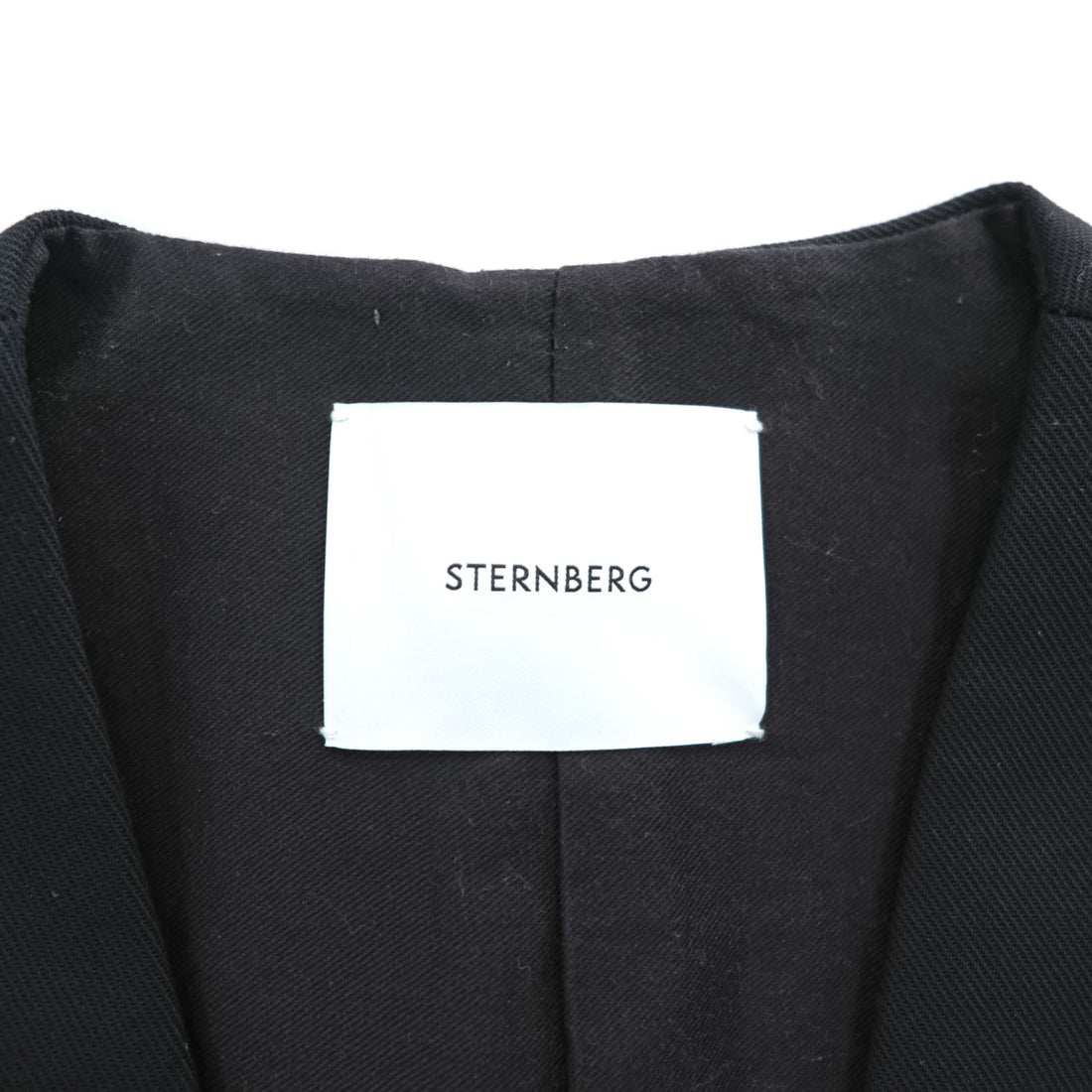 STERNBERG テーラード ジレ TAILORED GILET ベスト S ブラック カットオフ 991631 未使用品