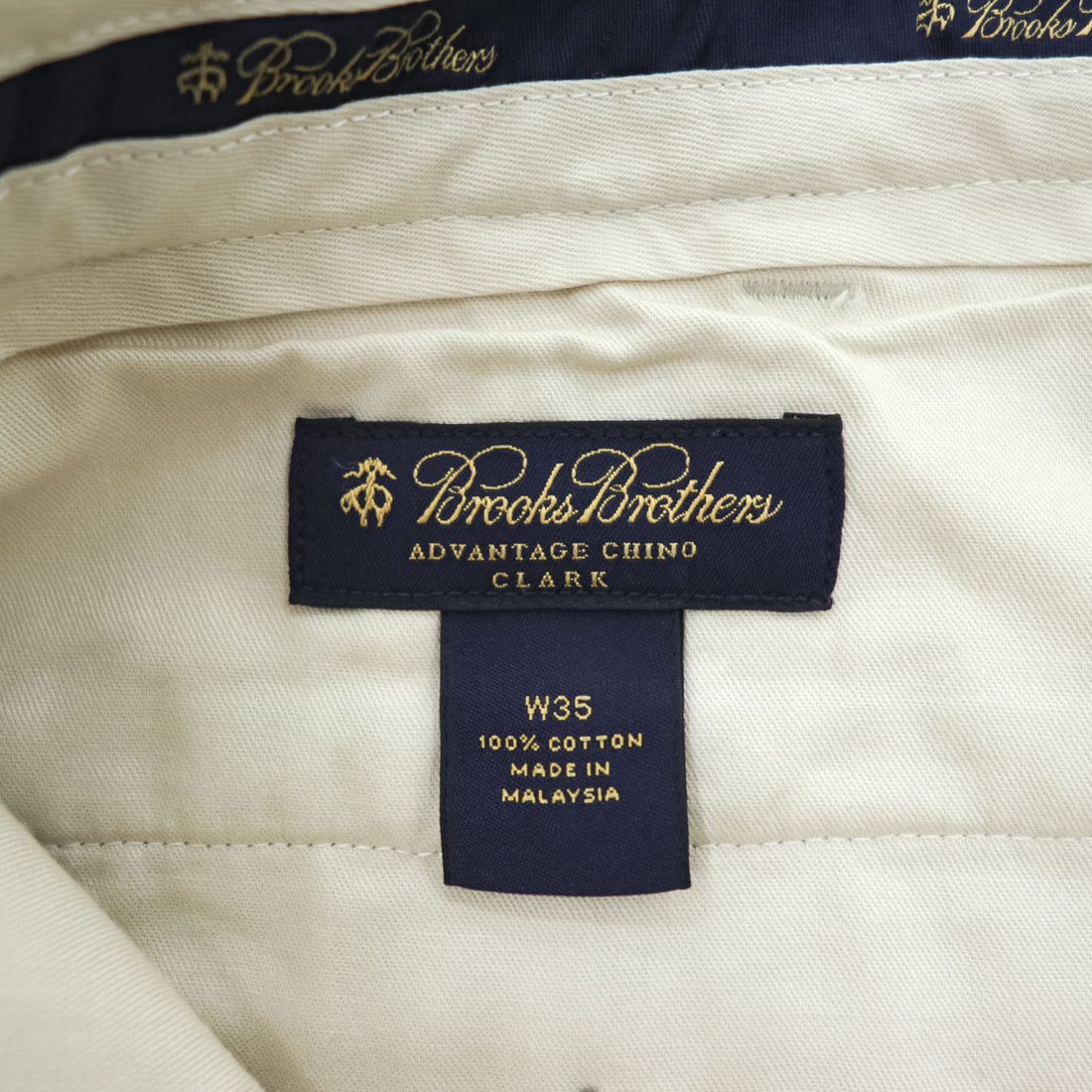 Brooks Brothers コットン チノパンツ L ベージュ ADVANTAGE CHINO CLARK