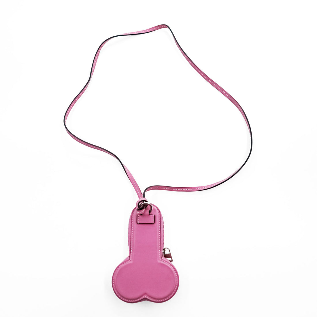 JW ANDERSON レザー ショルダーポーチ ピンク PENIS COIN PURSE ストラップ コインケース ネックレス