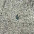 Polo Ralph Lauren 90年代 ヴィンテージ Vネック ニット カーディガン L スモールポニー ロゴ 刺繍