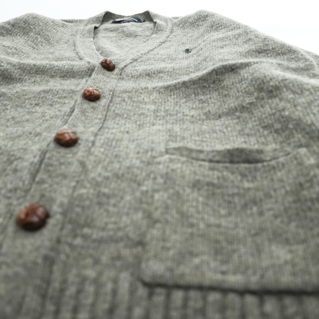 Polo Ralph Lauren 90年代 ヴィンテージ Vネック ニット カーディガン L スモールポニー ロゴ 刺繍