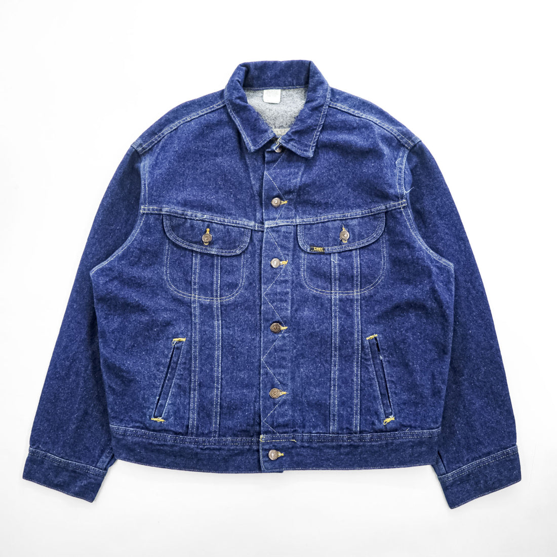 Lee 90年代 USA製 ヴィンテージ デニムジャケット Gジャン L インディゴ ブルー 濃紺 220-5089