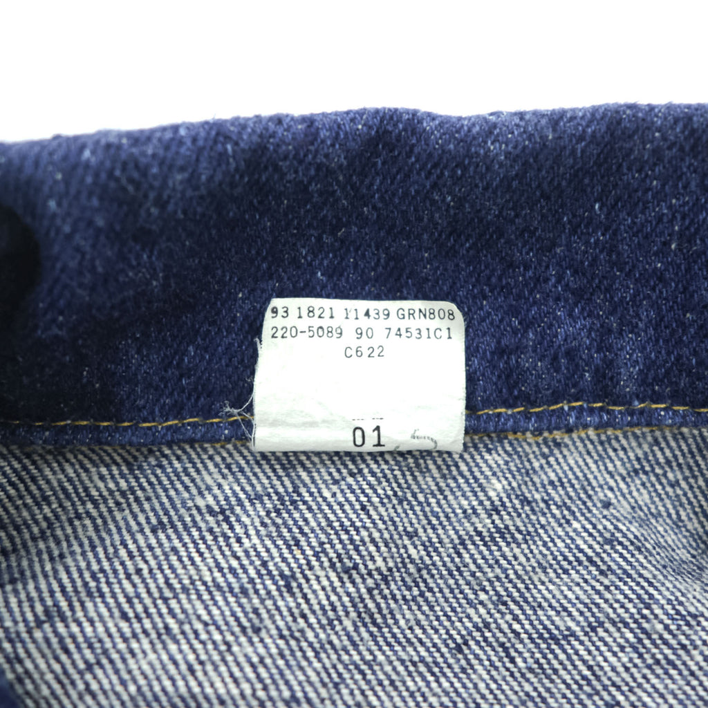 Lee 90年代 USA製 ヴィンテージ デニムジャケット Gジャン L インディゴ ブルー 濃紺 220-5089