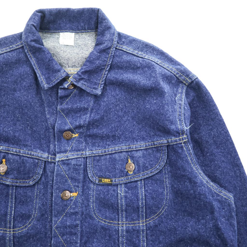 Lee 90年代 USA製 ヴィンテージ デニムジャケット Gジャン L インディゴ ブルー 濃紺 220-5089