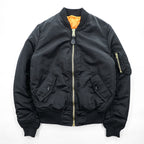 ALPHA INDUSTRIES リバーシブル MA-1 フライトジャケット M ブラック オレンジ 中綿