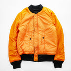 ALPHA INDUSTRIES リバーシブル MA-1 フライトジャケット M ブラック オレンジ 中綿
