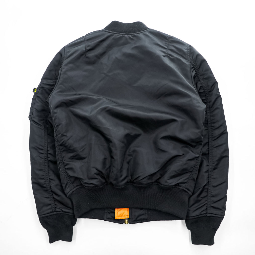 ALPHA INDUSTRIES リバーシブル MA-1 フライトジャケット M ブラック オレンジ 中綿