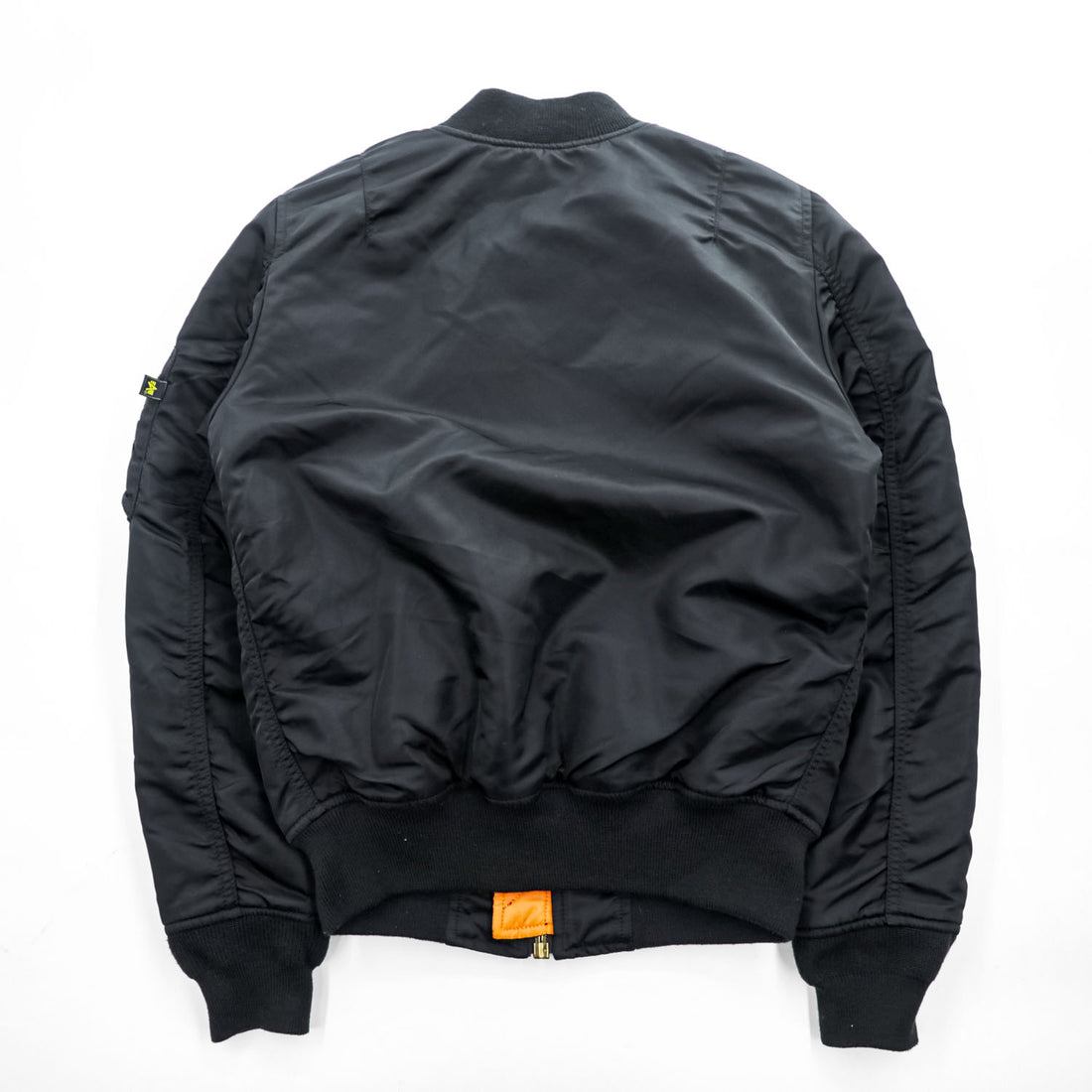 ALPHA INDUSTRIES リバーシブル MA-1 フライトジャケット M ブラック オレンジ 中綿