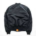 ALPHA INDUSTRIES リバーシブル MA-1 フライトジャケット M ブラック オレンジ 中綿