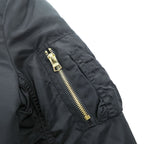 ALPHA INDUSTRIES リバーシブル MA-1 フライトジャケット M ブラック オレンジ 中綿