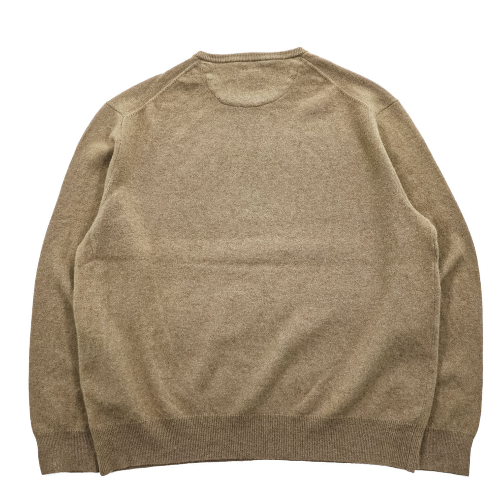 Polo Ralph Lauren メリノウール ニット セーター XXL ベージュ ビッグサイズ ポニー刺繍 羊毛 ITALIAN YARN