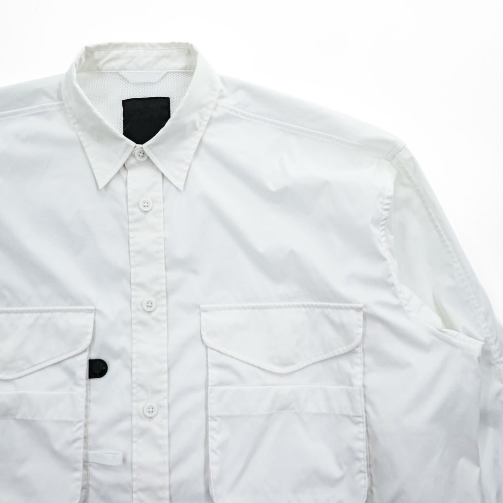 DAIWA PIER39 長袖 マルチポケット フィールドシャツ MULCH POCKET FIELD SHIRTS M ホワイト BE-84020W