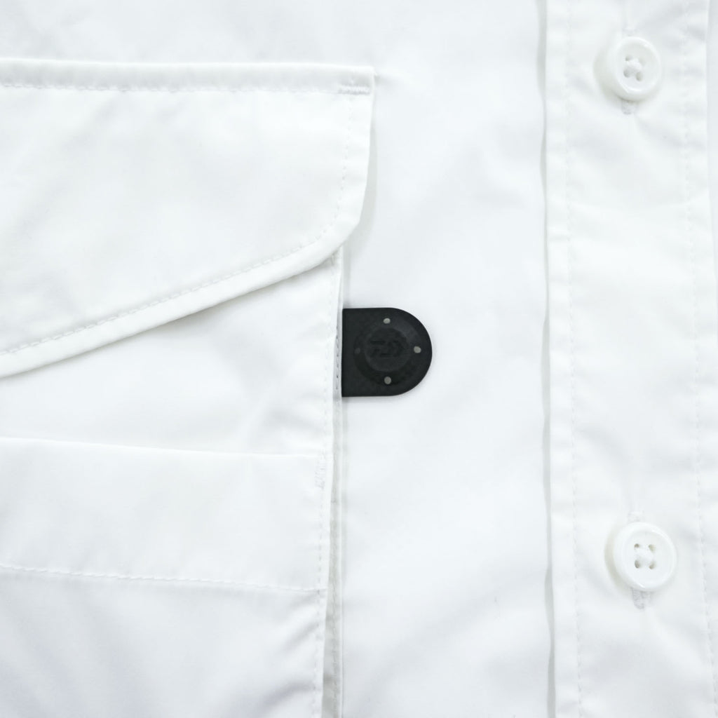 DAIWA PIER39 長袖 マルチポケット フィールドシャツ MULCH POCKET FIELD SHIRTS M ホワイト BE-84020W