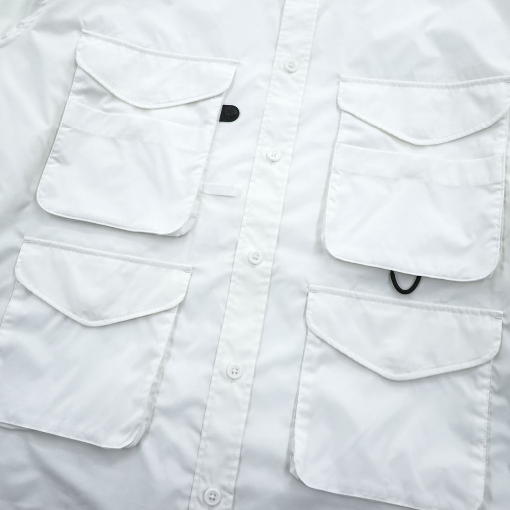 DAIWA PIER39 長袖 マルチポケット フィールドシャツ MULCH POCKET FIELD SHIRTS M ホワイト BE-84020W
