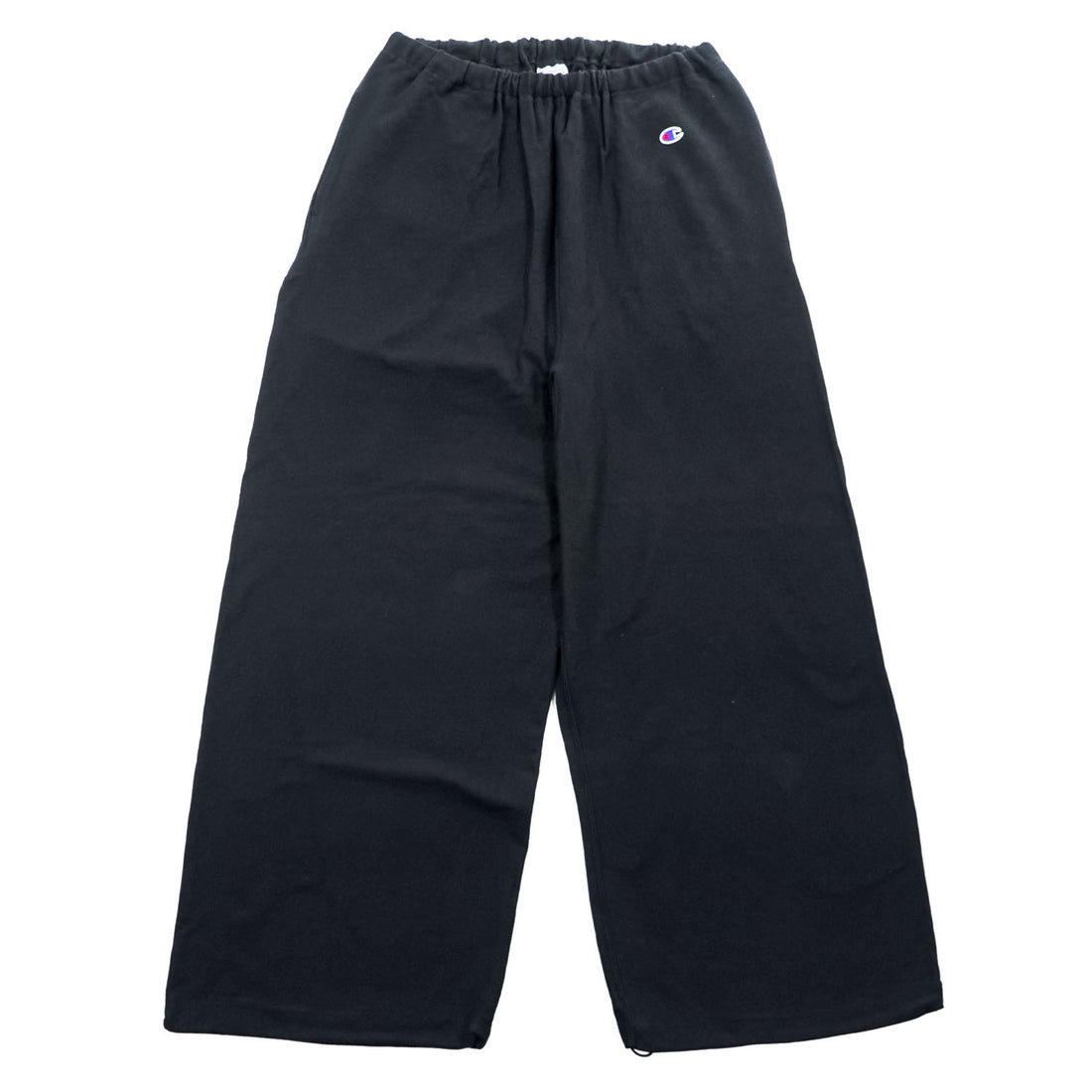 Champion ワイド スウェットパンツ S ブラック ドローコード REVERSE WEAVE リバースウィーブ C8-B209