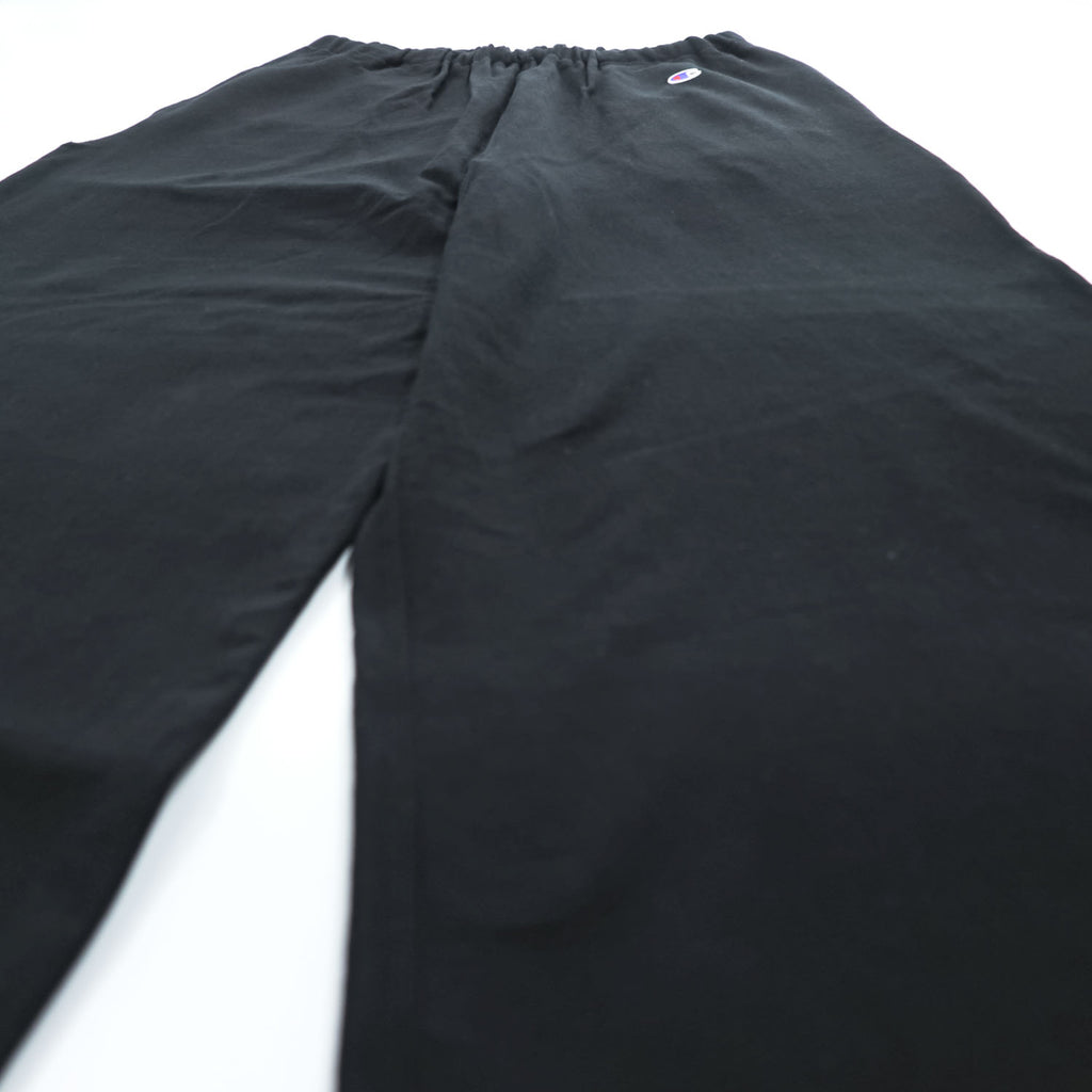 Champion ワイド スウェットパンツ S ブラック ドローコード REVERSE WEAVE リバースウィーブ C8-B209