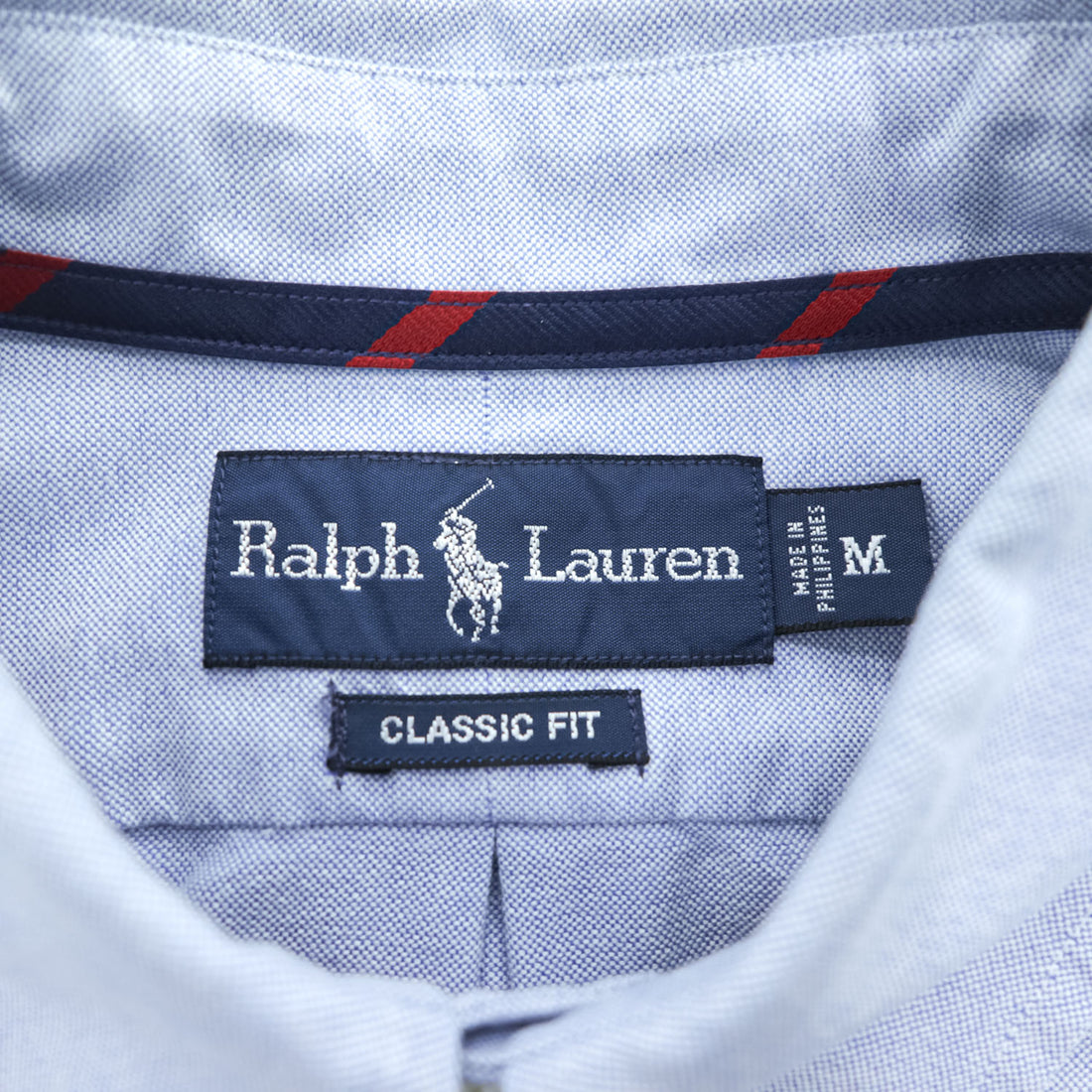 Polo Ralph Lauren 長袖  オックスフォードシャツ M ブルー  CLASSIC FIT ボタンダウン ポニー刺繍