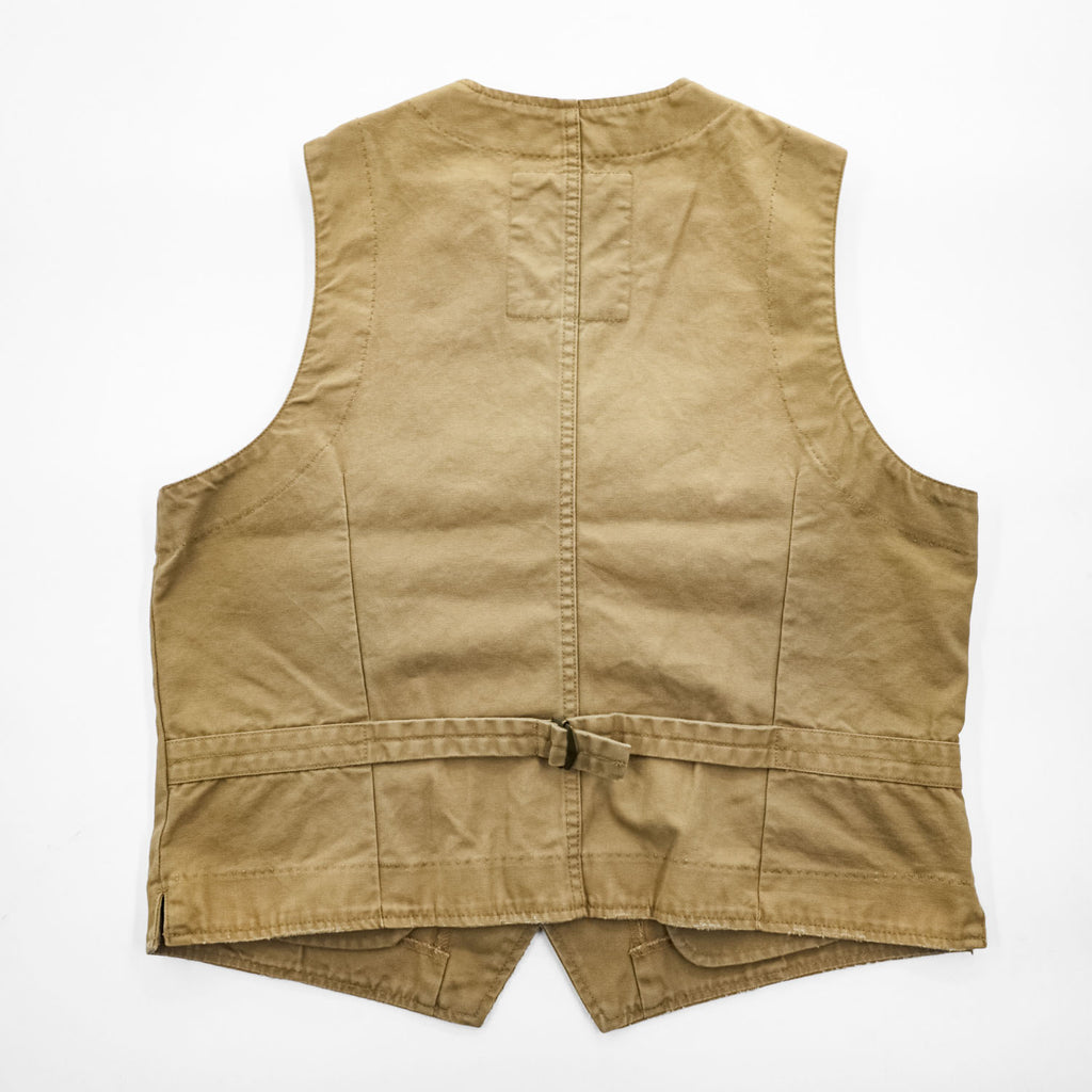 DENIM & SUPPLY RALPH LAUREN テーラードベスト ジレ L キャンバス シンチバック コットン