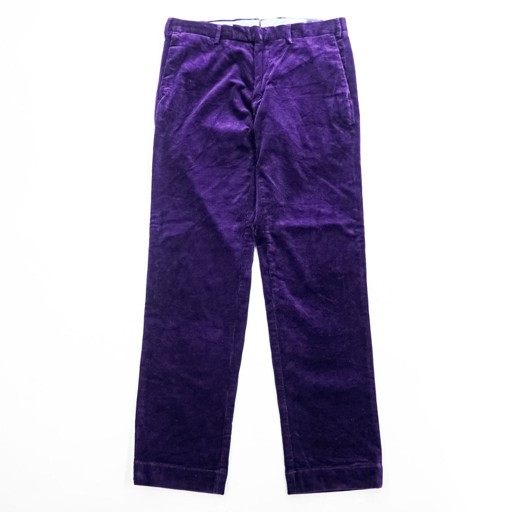 Polo Ralph Lauren コーデュロイ パンツ スラックス M パープル SLIM FIT