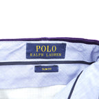 Polo Ralph Lauren コーデュロイ パンツ スラックス M パープル SLIM FIT