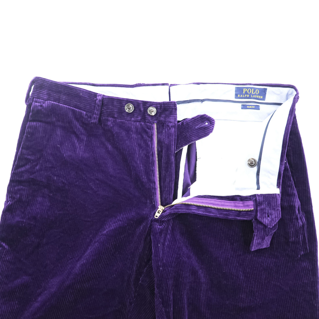 Polo Ralph Lauren コーデュロイ パンツ スラックス M パープル SLIM FIT