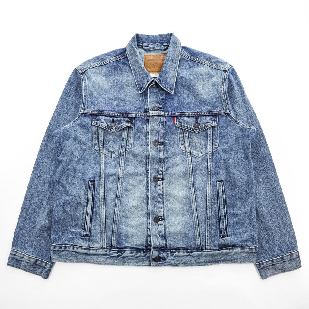 Levi's 3rdタイプ デニムトラッカージャケット SKYLINE Gジャン XL ウォッシュド ブルー ユーズド加工 PREMIUM 72334-0574