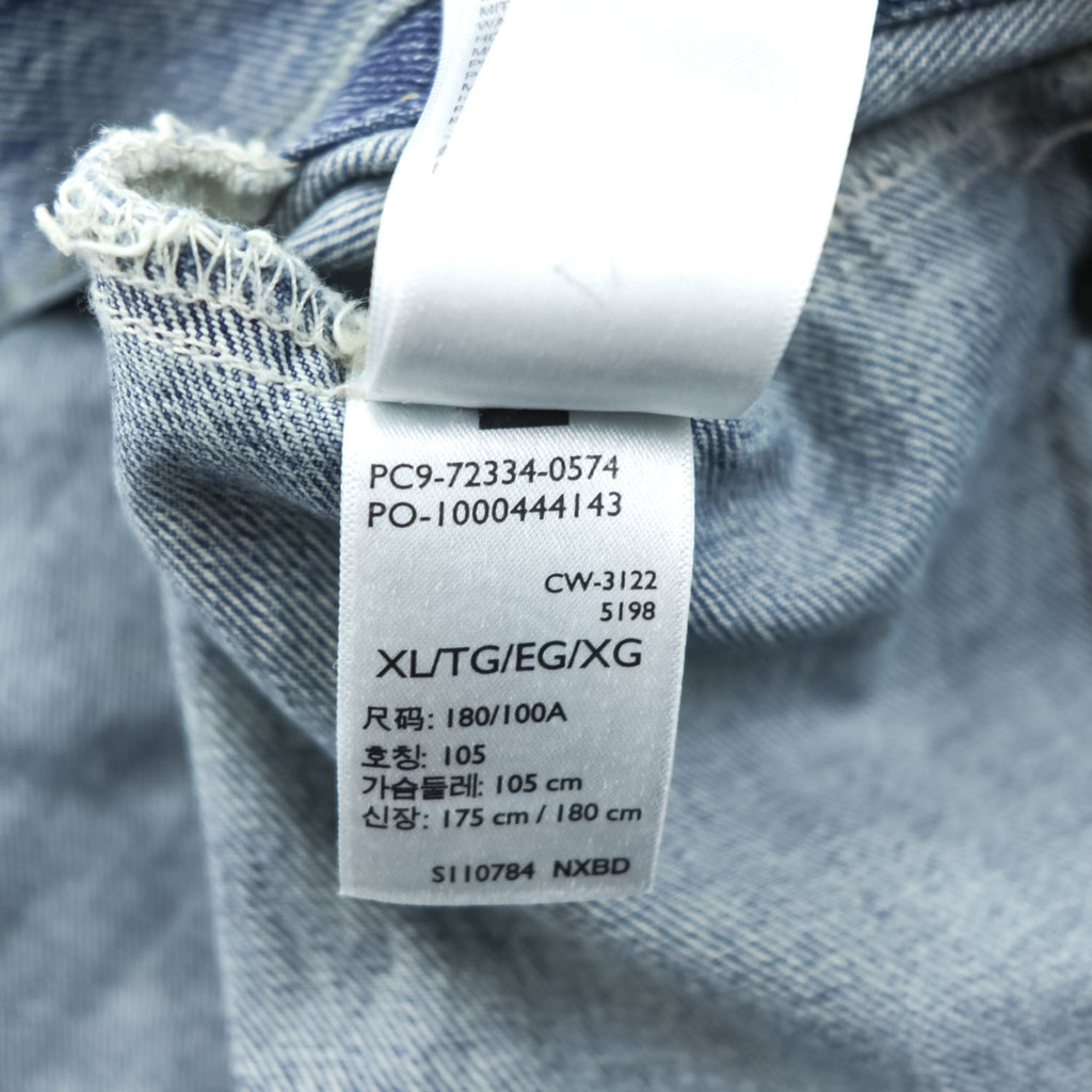 Levi's 3rdタイプ デニムトラッカージャケット SKYLINE Gジャン XL ウォッシュド ブルー ユーズド加工 PREMIUM 72334-0574