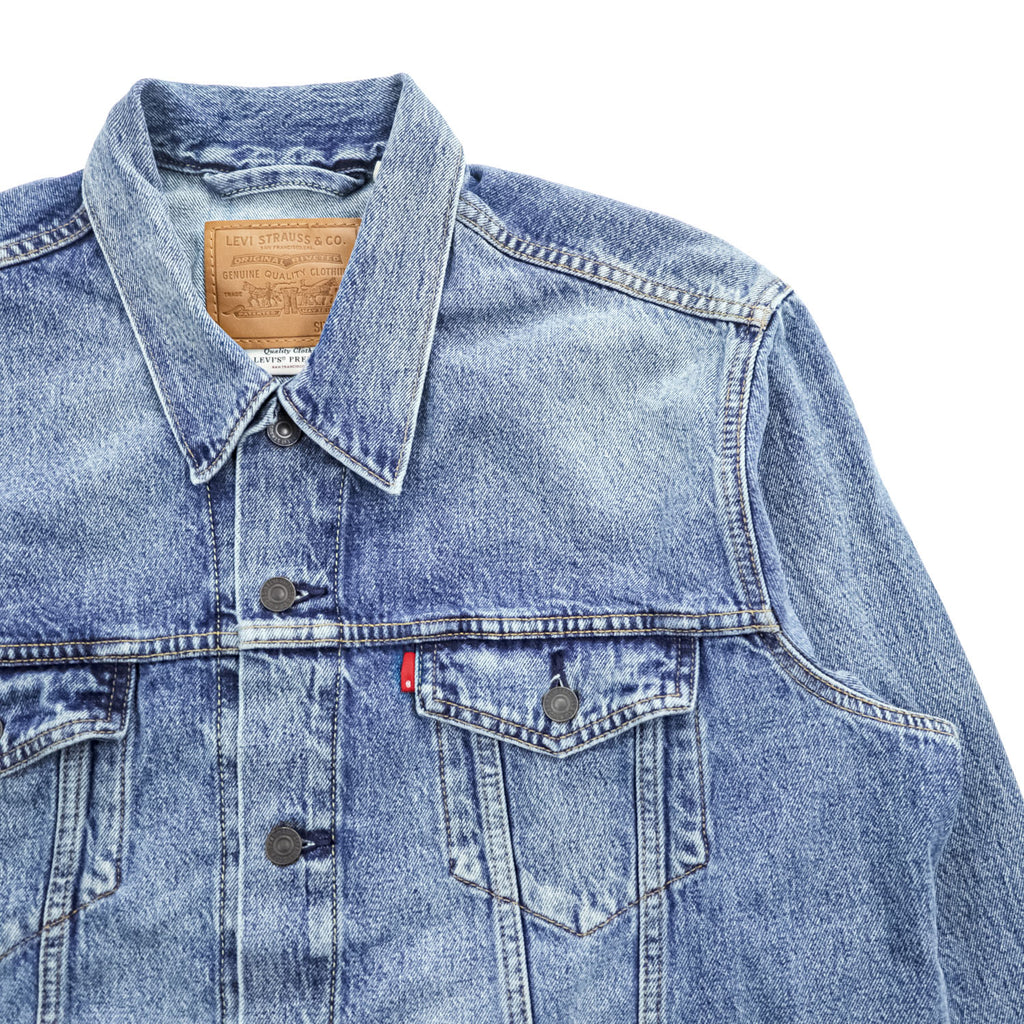 Levi's 3rdタイプ デニムトラッカージャケット SKYLINE Gジャン XL ウォッシュド ブルー ユーズド加工 PREMIUM 72334-0574