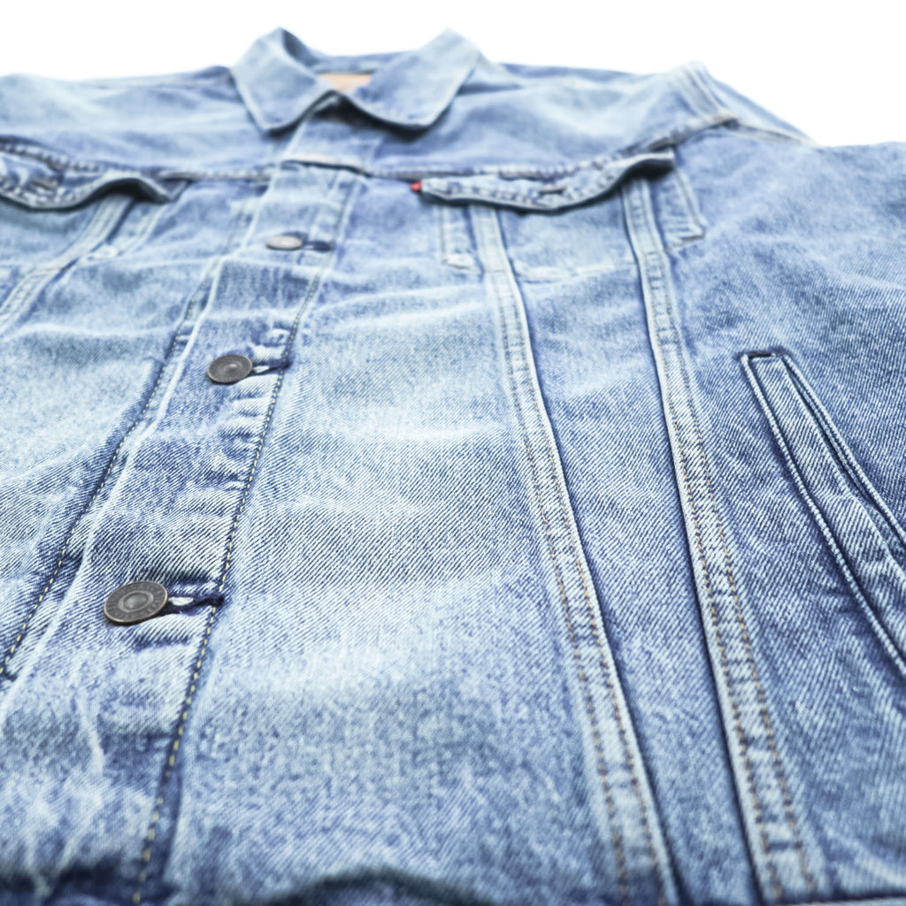 Levi's 3rdタイプ デニムトラッカージャケット SKYLINE Gジャン XL ウォッシュド ブルー ユーズド加工 PREMIUM 72334-0574
