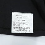KAPTAIN SUNSHINE 日本製 モックネック カットソー 長袖 ロングスリーブ Tシャツ L ブラック ハイネック KS20FCS11