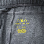 Polo Ralph Lauren サイドライン スウェットパンツ L グレー 裾ジップ スリット テーパード ポニー刺繍