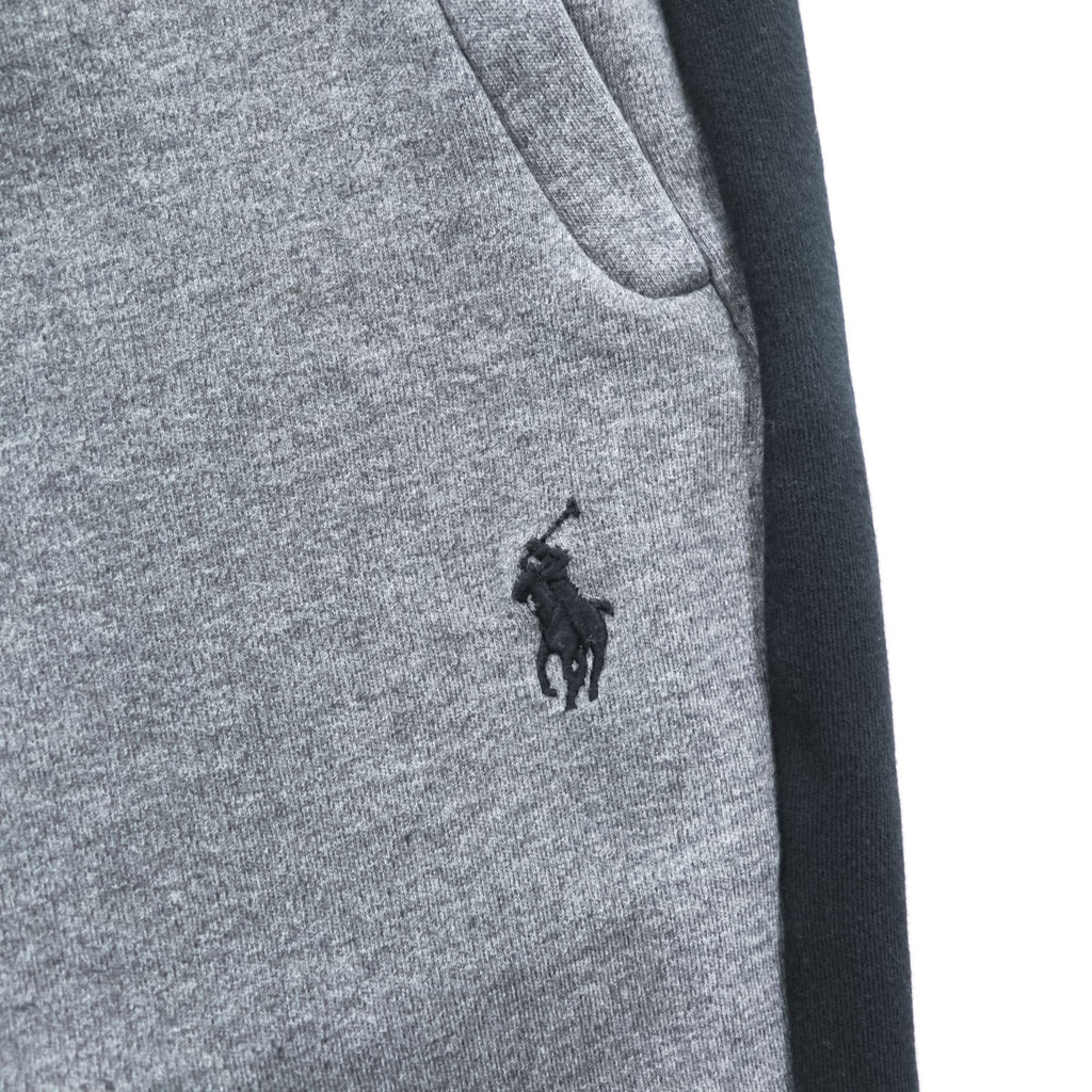 Polo Ralph Lauren サイドライン スウェットパンツ L グレー 裾ジップ スリット テーパード ポニー刺繍
