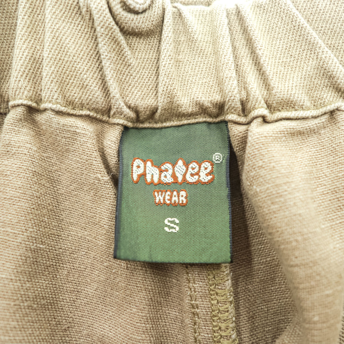 PHATEE WEAR イージーパンツ VENUE PANTS ヘンプコットン クライミングパンツ S ベージュ ベルト付