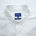 BEAMS 長袖 オックスフォードシャツ L ホワイト ビッグサイズ JAPANESE FABRIC 胸ポケット 11-11-5185-301