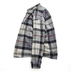 Barbour 長袖 チェックシャツ XL グレー ベージュ REGULAR FIT ボタンダウン 胸ポケット