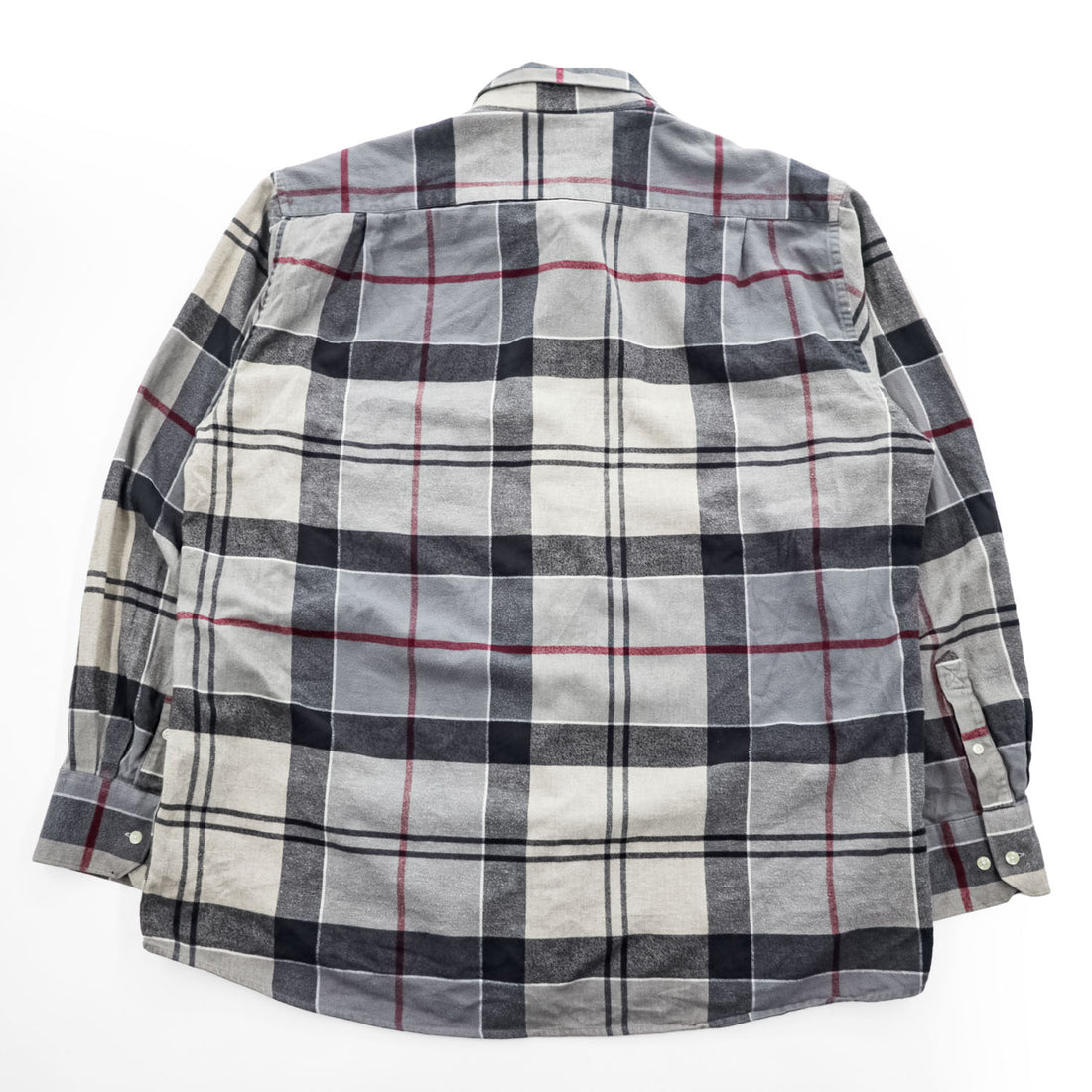 Barbour 長袖 チェックシャツ XL グレー ベージュ REGULAR FIT ボタンダウン 胸ポケット