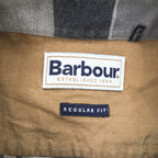 Barbour 長袖 チェックシャツ XL グレー ベージュ REGULAR FIT ボタンダウン 胸ポケット