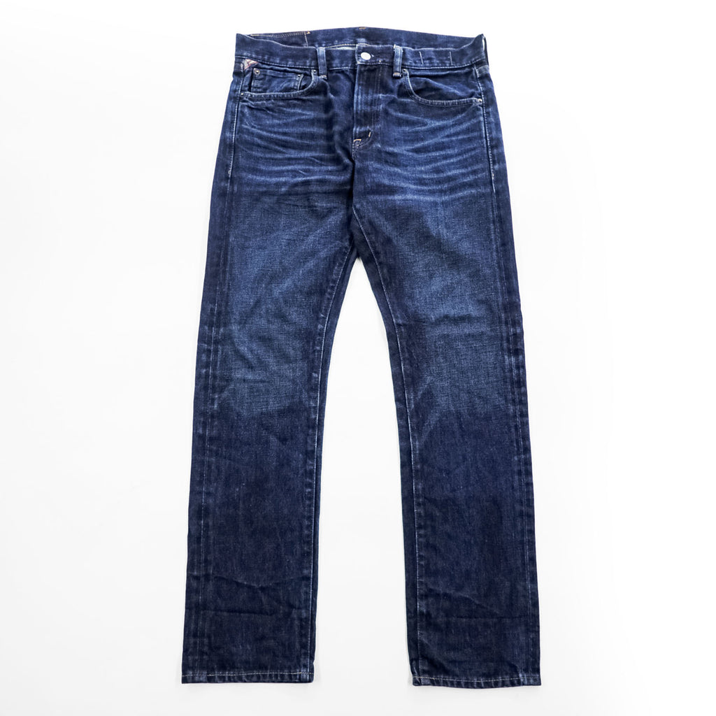 DENIM & SUPPLY RALPH LAUREN デニムパンツ ジーンズ M ヴィンテージ加工 ハチノス SLIM ジッパーフライ