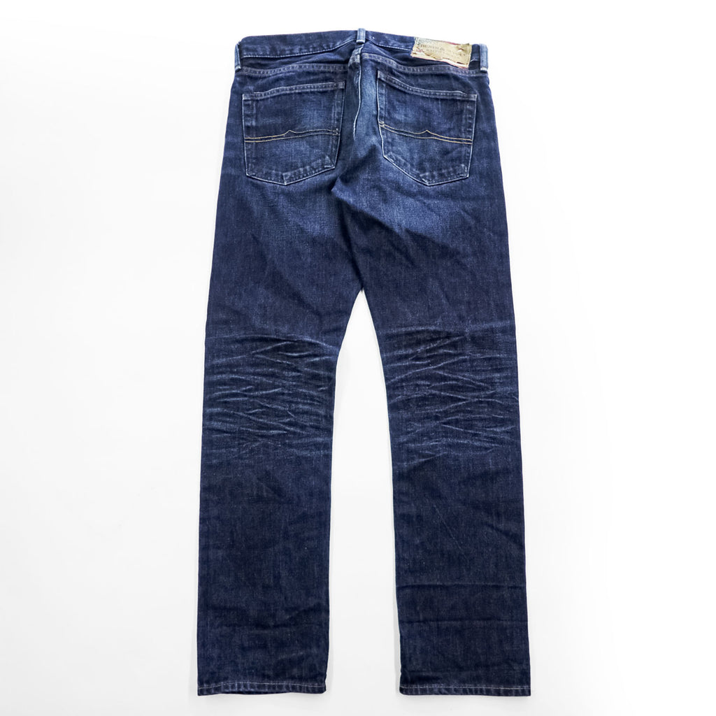 DENIM & SUPPLY RALPH LAUREN デニムパンツ ジーンズ M ヴィンテージ加工 ハチノス SLIM ジッパーフライ