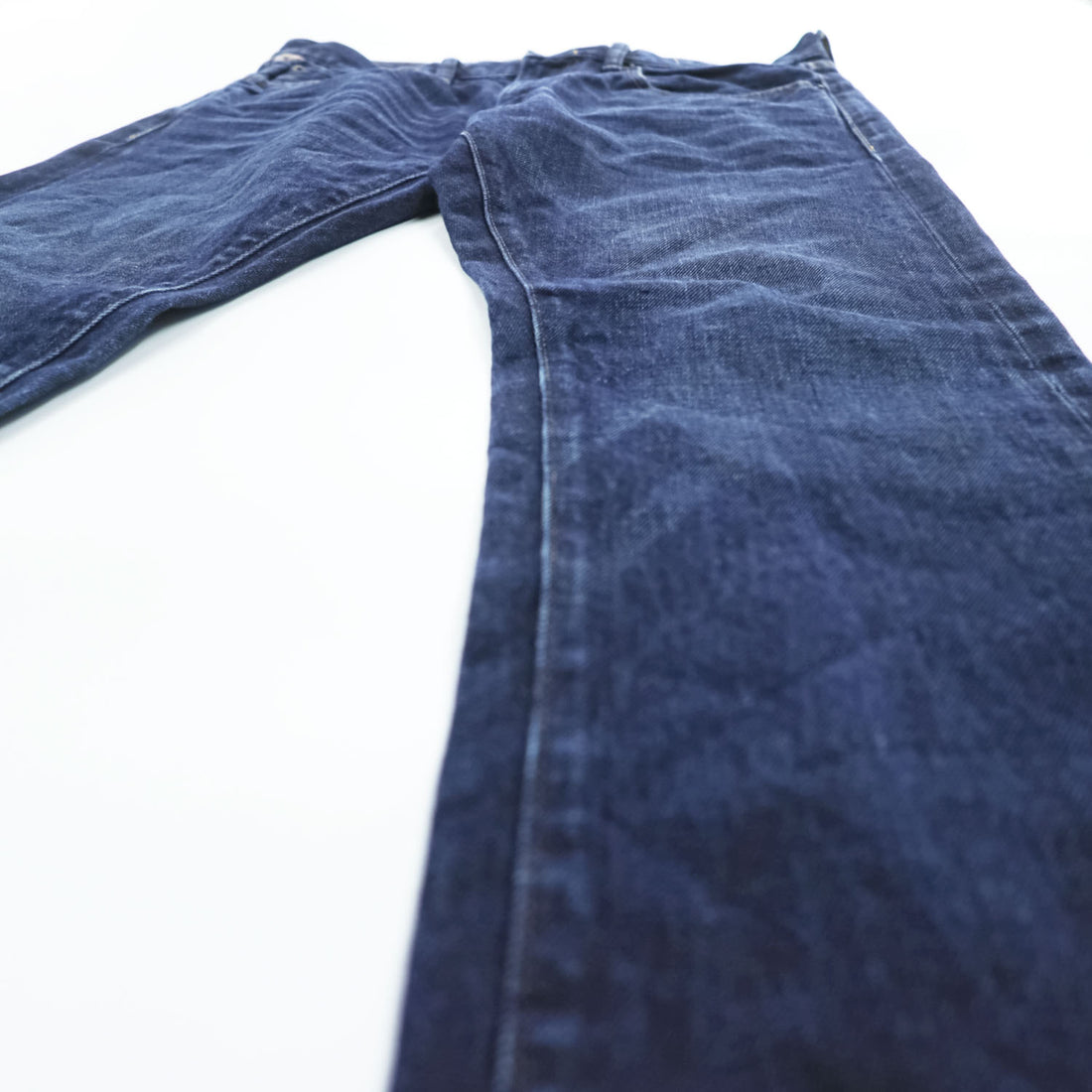 DENIM & SUPPLY RALPH LAUREN デニムパンツ ジーンズ M ヴィンテージ加工 ハチノス SLIM ジッパーフライ
