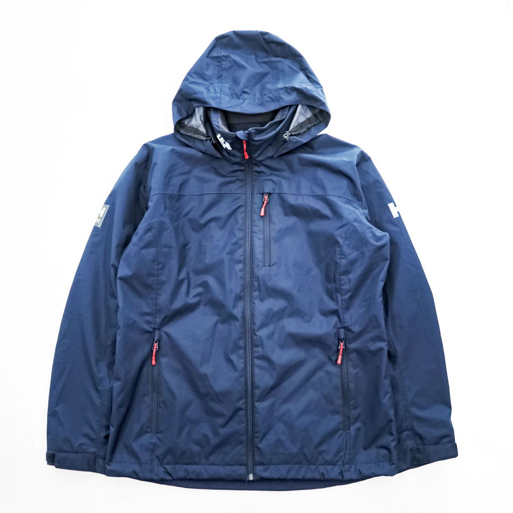 HELLY HANSEN マウンテンパーカー シェル レインジャケット XL ネイビー 防水 メッシュ ドローコード フード収納 HELLY TECH 33899