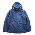 HELLY HANSEN マウンテンパーカー シェル レインジャケット XL ネイビー 防水 メッシュ ドローコード フード収納 HELLY TECH 33899