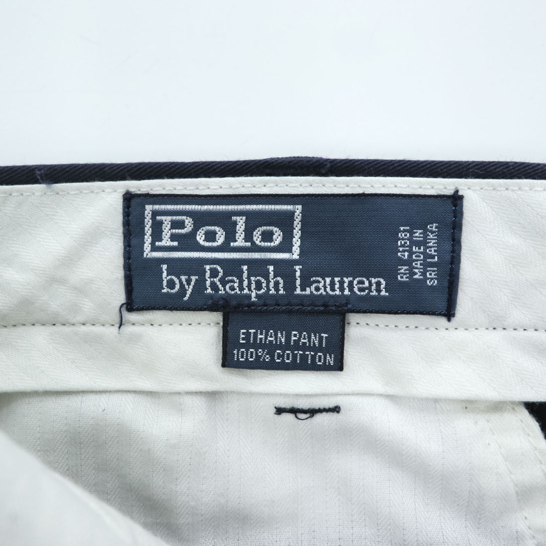 Polo Ralph Lauren 90年代 2タック チノパンツ ETHAN PANT ポロチノ L ネイビー プリーツ
