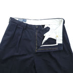 Polo Ralph Lauren 90年代 2タック チノパンツ ETHAN PANT ポロチノ L ネイビー プリーツ