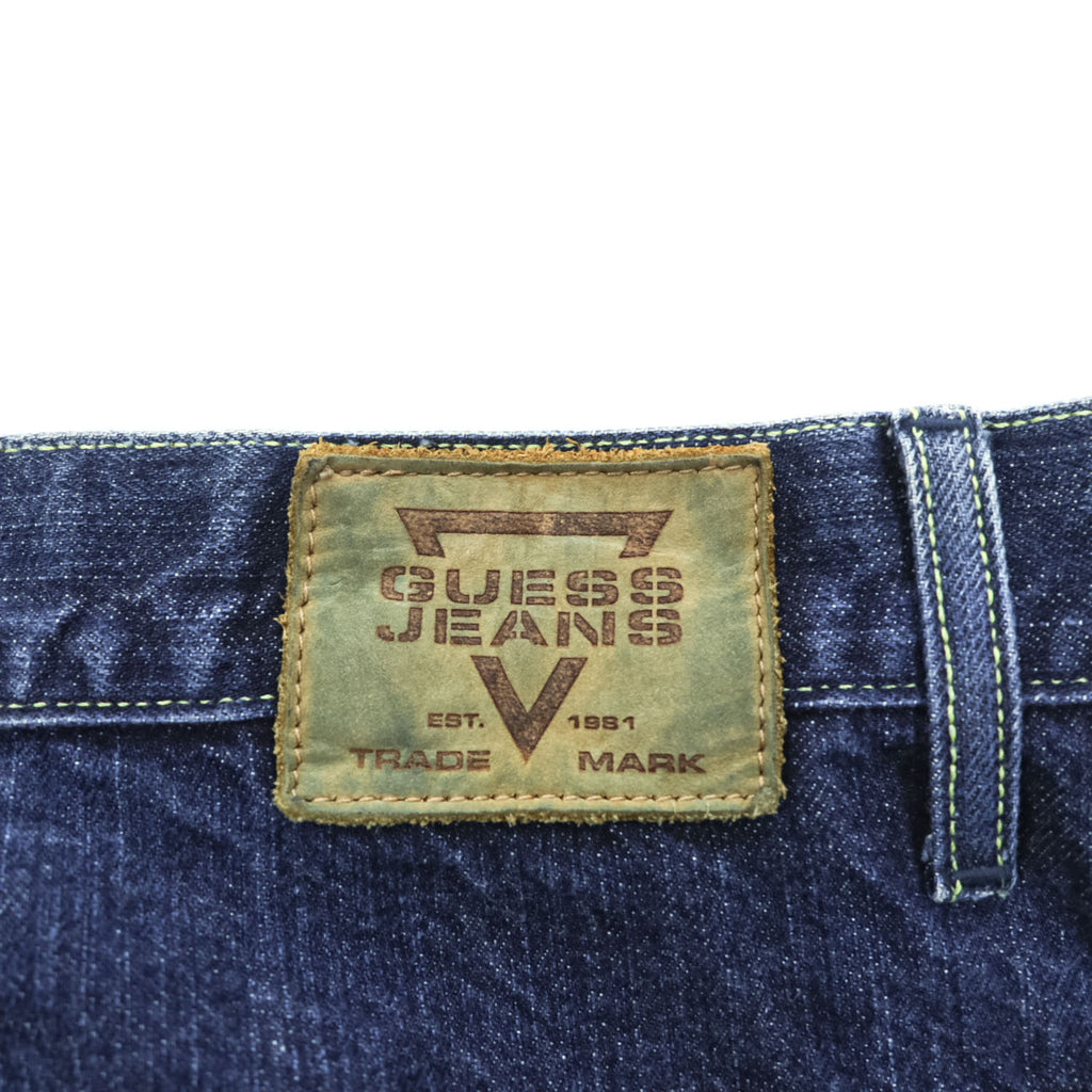 GUESS JEANS 90年代 ヴィンテージ バギー デニムパンツ ジーンズ L インディゴ ブルー ワイド