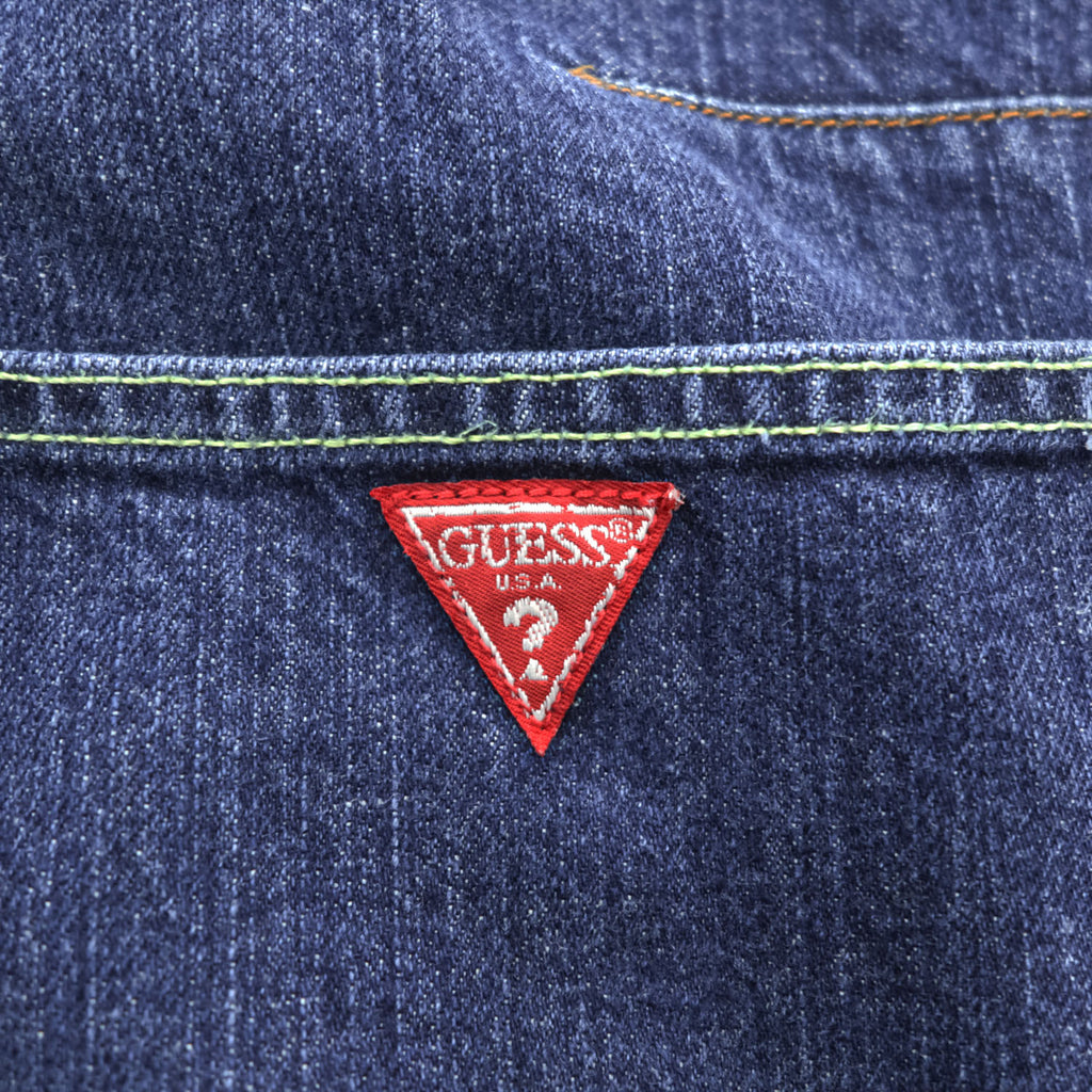 GUESS JEANS 90年代 ヴィンテージ バギー デニムパンツ ジーンズ L インディゴ ブルー ワイド