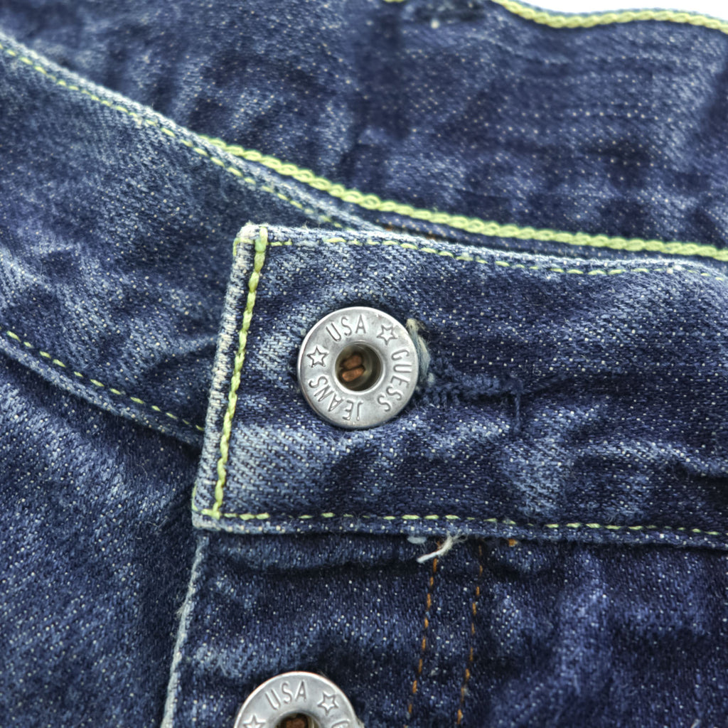 GUESS JEANS 90年代 ヴィンテージ バギー デニムパンツ ジーンズ L インディゴ ブルー ワイド