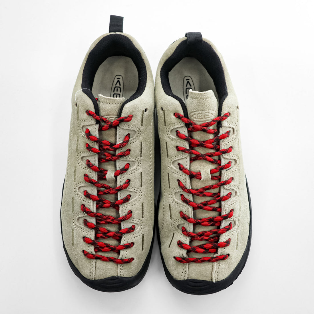 KEEN ジャスパー Jasper スニーカー 26cm スエード ベージュ ブラック 替え紐有り